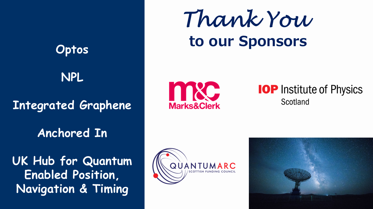 Organizations that supported the SUPA AG 2025 include Marks and Clerk, IOP and the Quantum ARC