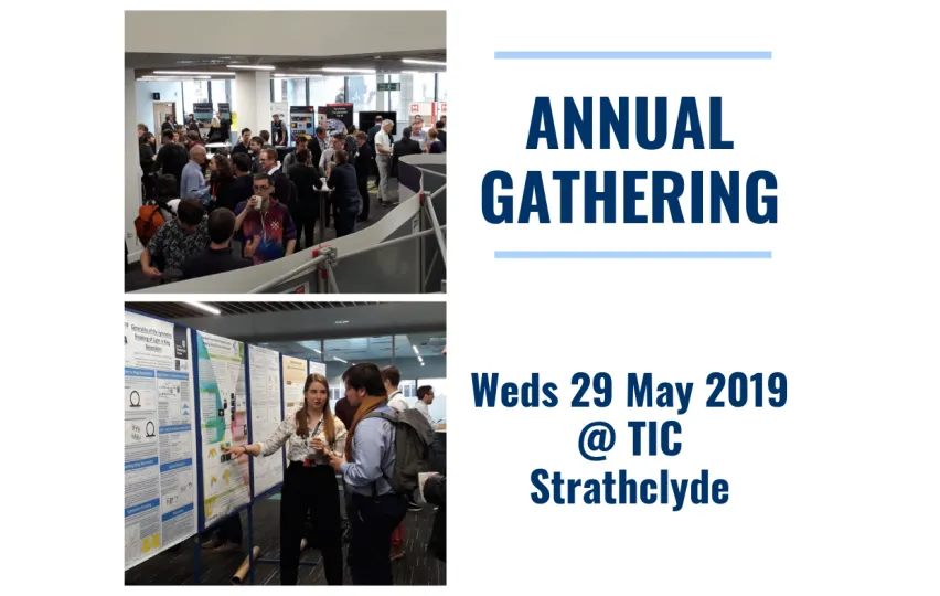 Images of the exhibition and poster sessions at the SUPA Annual Gathering 2019