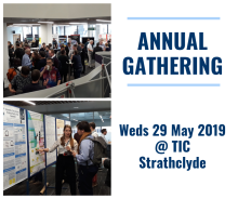 Images of the exhibition and poster sessions at the SUPA Annual Gathering 2019